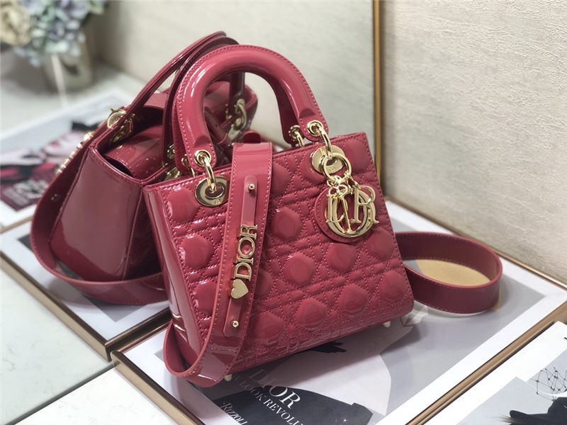 SMALL LADY Dior MY ABCDior BAG Patent Cannage Calfskin High