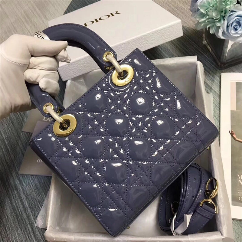 SMALL LADY Dior MY ABCDior BAG Patent Cannage Calfskin High