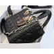 LADY D-JOY BAG MEDIUM Cannage Lambskin Black High