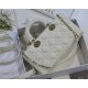 LADY D-JOY BAG MEDIUM Cannage Lambskin Cream High