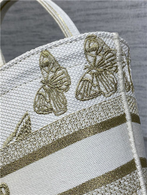 DIOR HAT BASKET BAG Butterflies Embroidery High