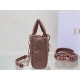 LADY D-JOY BAG SMALL Ultramatte Cannage Calfskin High