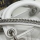 MINI LADY Dior BAG Cannage Lambskin Silver Metal White High