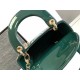 MINI LADY Dior BAG Patent Cannage Calfskin Dark Green High