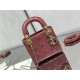 MINI LADY Dior BAG Patent Cannage Calfskin Dusty Pink High