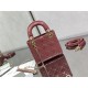 MINI LADY Dior BAG Patent Cannage Calfskin Dusty Pink High