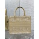 MEDIUM Dior BOOK TOTE D-Lace Embroidery with Macramé Effect High