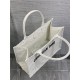 MEDIUM Dior BOOK TOTE D-Lace Embroidery with Macramé Effect High