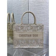 MEDIUM Dior BOOK TOTE D-Lace Embroidery with Macramé Effect High