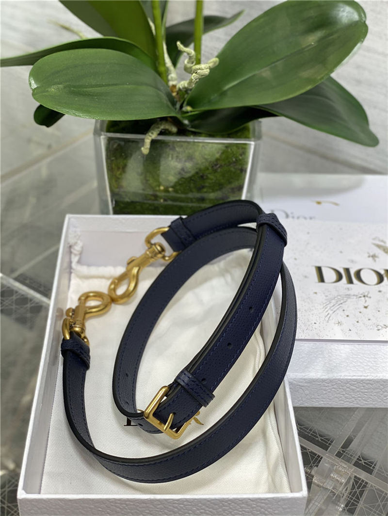 SADDLE BAG Dior Oblique Embroidery Blue High