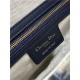 SADDLE BAG Dior Oblique Embroidery Blue High