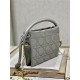 LADY DIOR TOP HANDLE DRAWSTRING MINI BAG Grey High