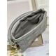 LADY DIOR TOP HANDLE DRAWSTRING MINI BAG Grey High