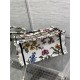 SMALL Dior BOOK TOTE Dior Petites Fleurs Embroidery White High