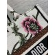 SMALL Dior BOOK TOTE Dior Petites Fleurs Embroidery White High