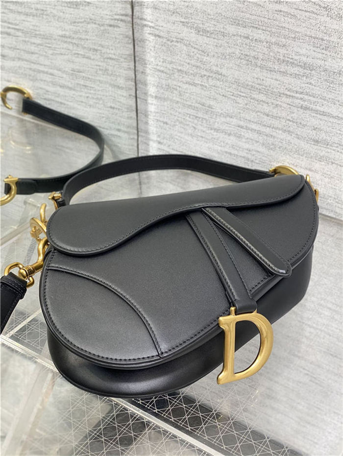 SADDLE BAG Calfskin Black High