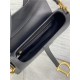 SADDLE BAG Grained Calfskin Black High