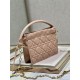 LADY DIOR TOP HANDLE DRAWSTRING MINI BAG Pink High