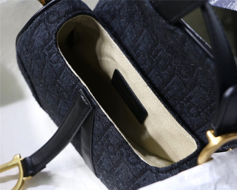 Mini SADDLE BAG Dior Oblique Jacquard Black High