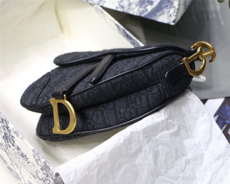 Mini SADDLE BAG Dior Oblique Jacquard Black High