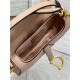 Mini SADDLE BAG Grained Calfskin Nude Blush High