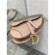 Mini SADDLE BAG Grained Calfskin Nude Blush High