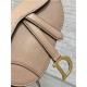 Mini SADDLE BAG Grained Calfskin Nude Blush High