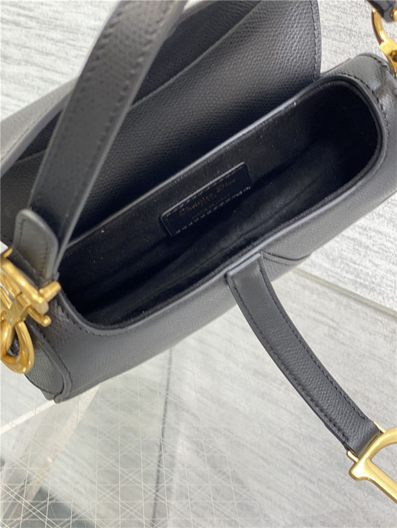 Mini SADDLE BAG Grained Calfskin Black High