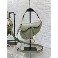 Mini SADDLE BAG Grained Calfskin Green High