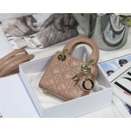 MICRO LADY Dior BAG Cannage Lambskin Nude Top