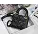 MICRO LADY Dior BAG DiorAMOUR MY ABCDior Cannage Lambskin with Heart Motif Black Top