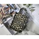 MINI Dior BOOK TOTE PHONE BAG Multicolor Mizza Embroidery Beige High