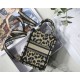 MINI Dior BOOK TOTE PHONE BAG Multicolor Mizza Embroidery Beige High