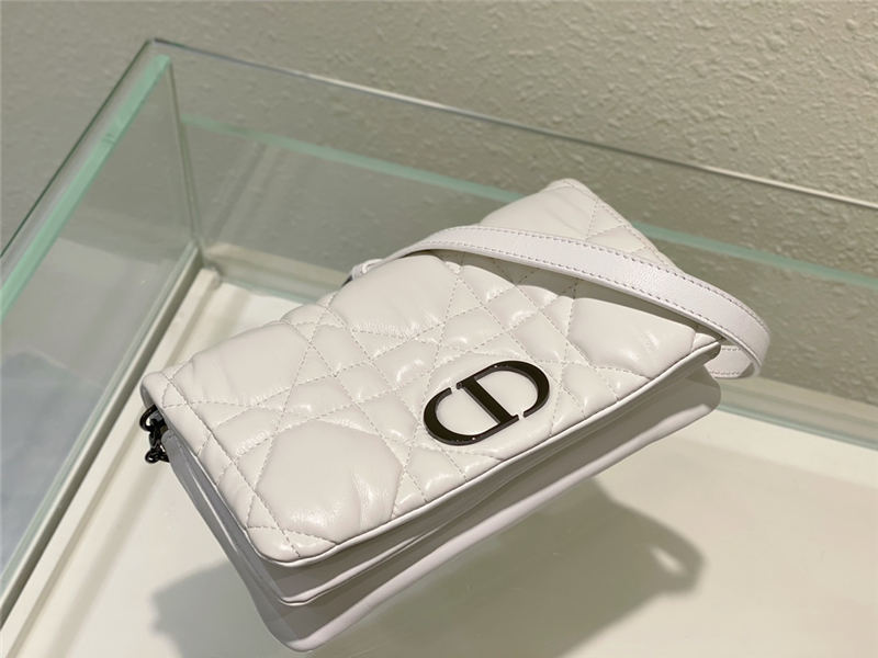 Dior CARO MACROCANNAGE POUCH Quilted Macrocannage Calfskin High