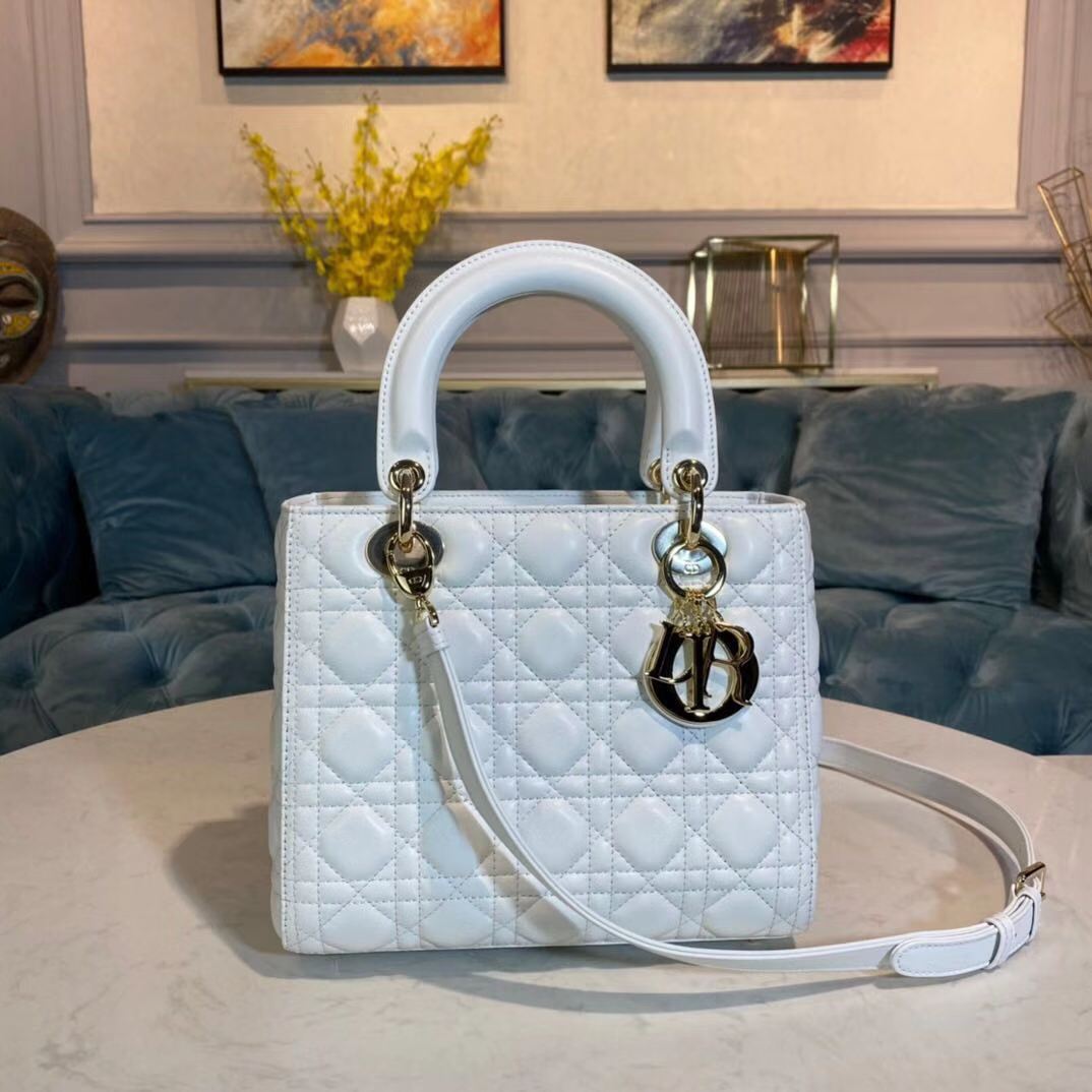 MEDIUM LADY Dior BAG Cannage Lambskin High 