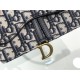 SADDLE BELT POUCH Blue Dior Oblique Jacquard High