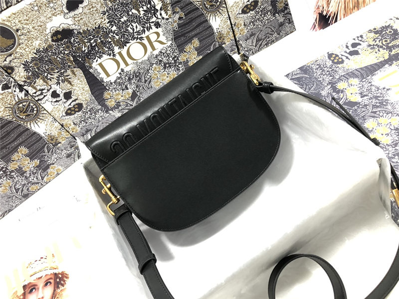 MEDIUM Dior BOBBY BAG Box Calfskin Black High