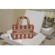 MINI Dior BOOK TOTE D-Stripes Embroidery Pink High