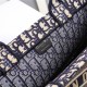 LARGE Dior BOOK TOTE Dior Oblique Embroidery Blue High