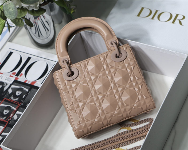 MINI LADY Dior BAG Cannage Calfskin with Diamond Motif High