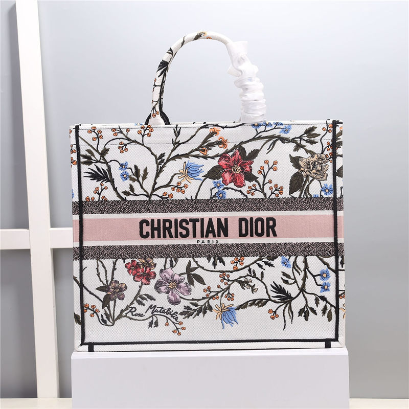 LARGE Dior BOOK TOTE Embroidery High