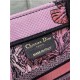 SMALL Dior BOOK TOTE Toile de Jouy Voyage Embroidery Pink High