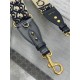 ADJUSTABLE SHOULDER STRAP Dior Oblique Embroidered Blue High