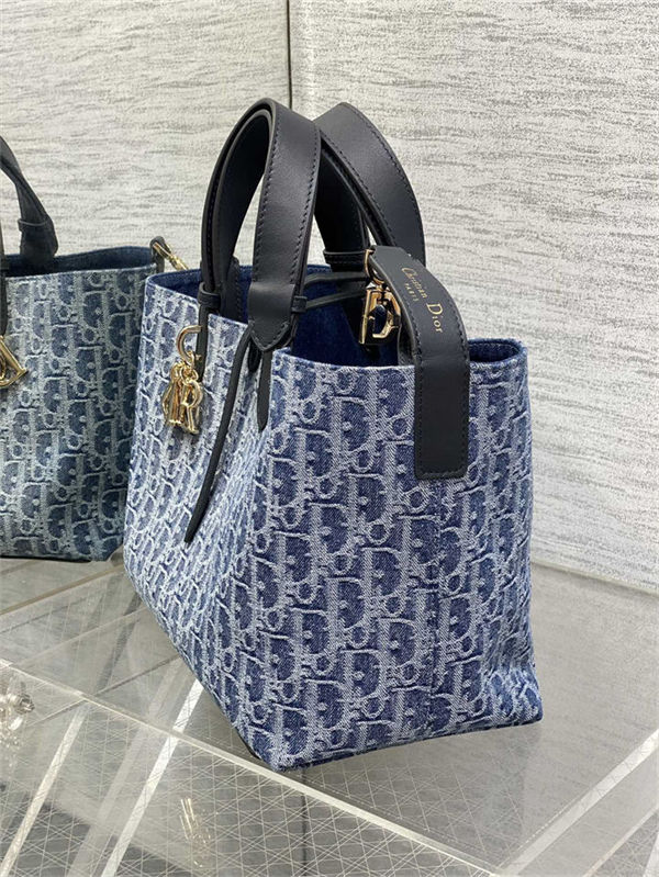 DIOR TOUJOURS BAG MEDIUM Denim Blue High