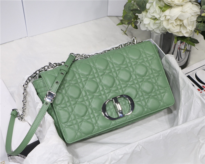 Dior LARGE CARO BAG Calfskin Green mid