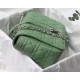 Dior LARGE CARO BAG Calfskin Green mid