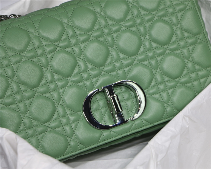 Dior LARGE CARO BAG Calfskin Green mid