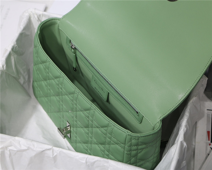 Dior LARGE CARO BAG Calfskin Green mid