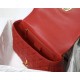 Dior LARGE CARO BAG Calfskin Red mid