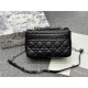 Dior SMALL CARO BAG Calfskin Black mid